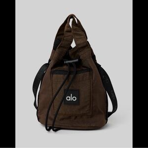 ALO Yoga Brown bucket crossbody bag